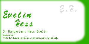 evelin hess business card